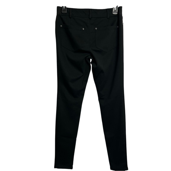 AGB Women’s Soft Knit Pants Sz 6 Stretch Black Pockets Elastic On Waistband Side - Picture 3 of 4